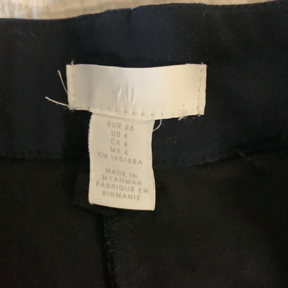 H&M creased pants navy blue - Picture 4 of 5